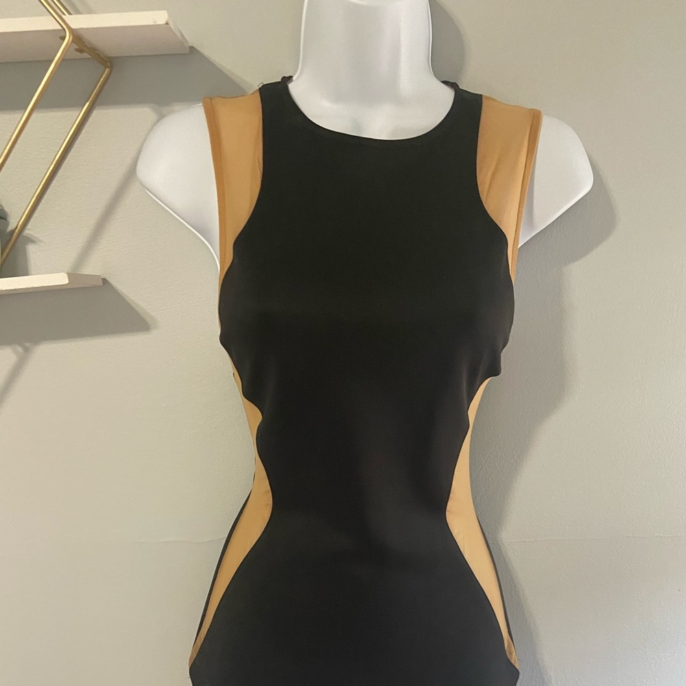 Mesh sheer illusion dress